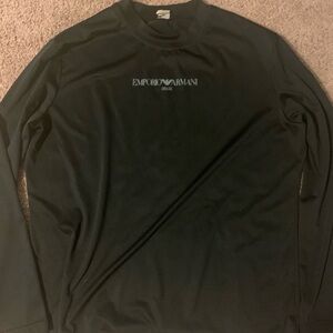 Emporio Armani Black Long Sleeve Shirt